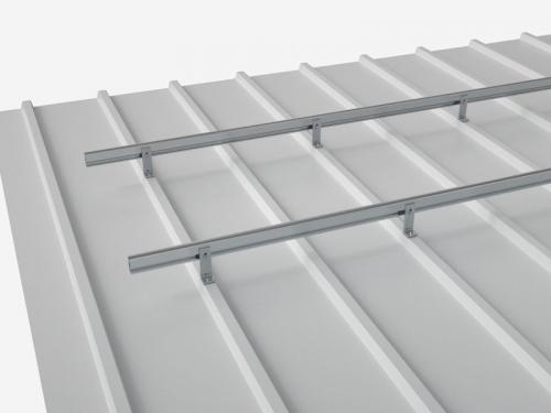 Metal roof mounting system