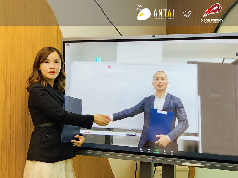 Antaisolar held a cloud signing cooperation agreement with Bison Energy Group 