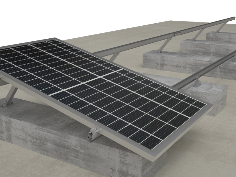 Antaisolar adjustable tilt mount on concrete roof installation video